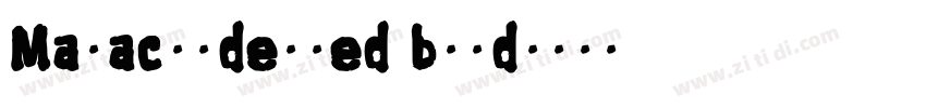 Malacondensed bold字体转换